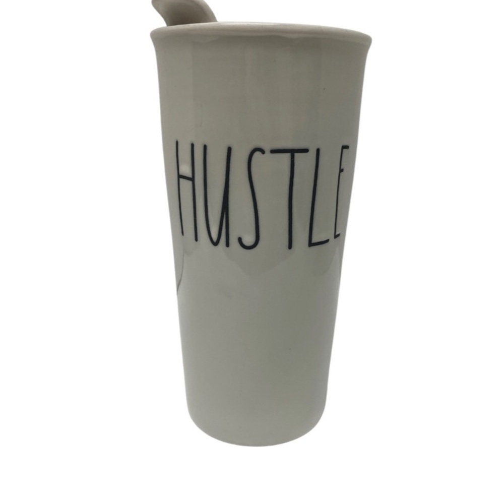 RAE DUNN HUSTLE TUMBLER W LID
